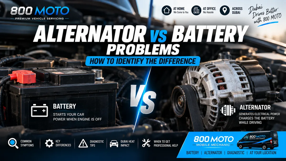 Alternator vs Battery Problems: How to Identify the Difference in Dubai