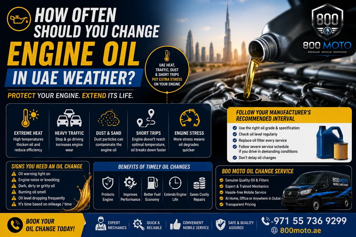How Often Should You Change Engine Oil in UAE Weather? Complete Dubai Guide